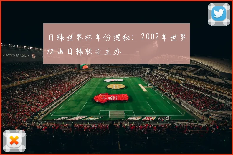 日韩世界杯年份揭秘：2002年世界杯由日韩联合主办